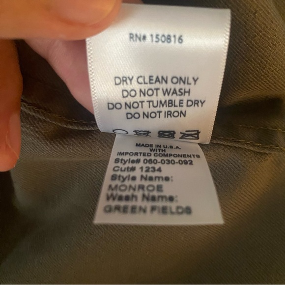 TRAVE Monroe Military Cropped Green Fields Utility Jacket Revolve - Picture 8 of 8